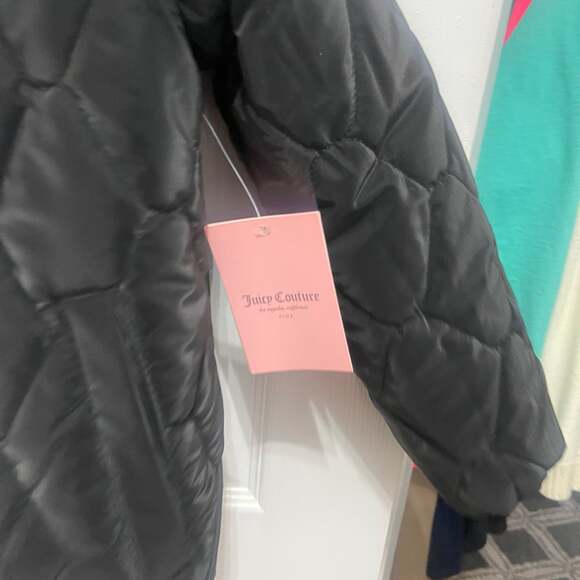 Juicy Couture Girls' Black Quilted Jacket Youth Size small - Picture 8 of 16